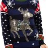 Christmas Sweaters Women's Cute Shining Reindeer Ugly Christmas Sweater 2 Christmas Sweaters Women's Cute Shining Reindeer Ugly Christmas Sweater -Xmas Supplies Shop 91if00EFZ6L. AC UX569