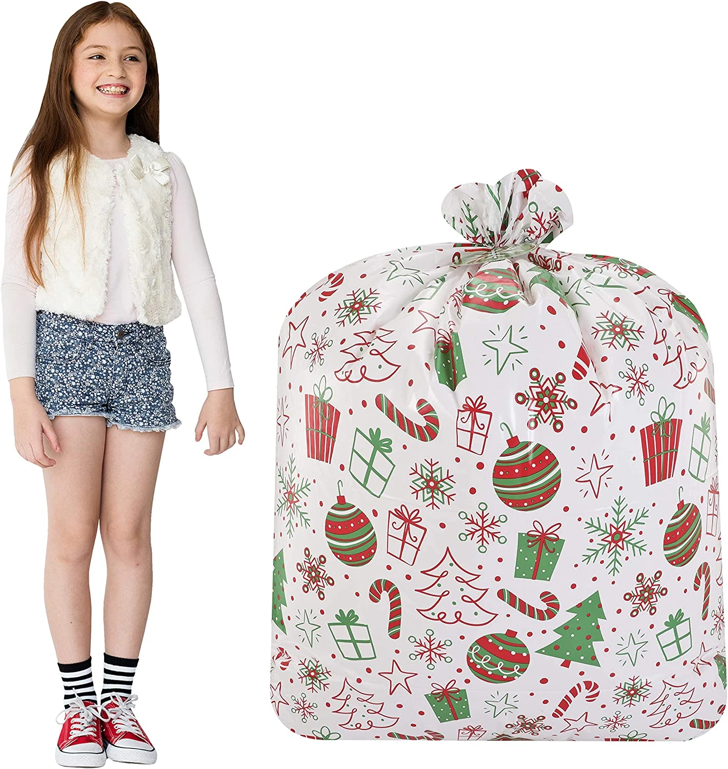 Jumbo Christmas Gift Bags, 8 Pcs 10 Jumbo Christmas Gift Bags, 8 Pcs - Image 8