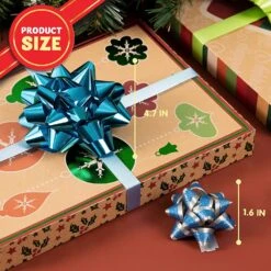 42Pcs Christmas Gift Bow Assortment, Gold Silver Green Teal And Babyblue 16 42Pcs Christmas Gift Bow Assortment, Gold Silver Green Teal And Babyblue -Xmas Supplies Shop 91kqznCKM6L. AC SL1500