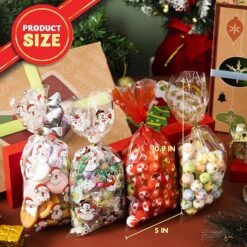 Christmas Cellophane Goody Bags Assortment -Xmas Supplies Shop 91maI3uWk2L. AC SL1500