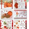72 Christmas Foil Holiday Greeting Cards 1 72 Christmas Foil Holiday Greeting Cards -Xmas Supplies Shop 91r06aO CL. AC SL1500