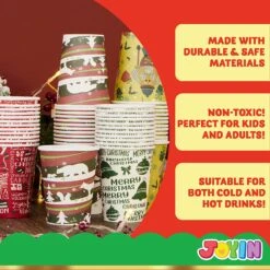 Christmas Disposable Cup Holiday Supplies -Xmas Supplies Shop 91s CHq LxL. AC SL1500