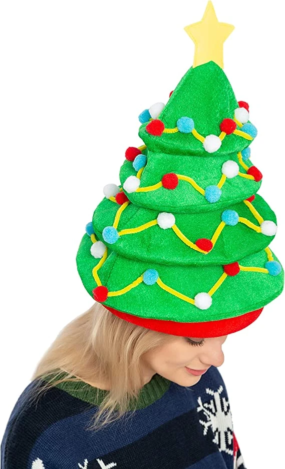 Plush Christmas Tree Hat 5 Plush Christmas Tree Hat - Image 3