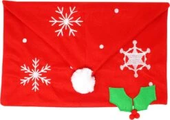 4 Pcs Christmas Dining Chair Slipcovers With 2Pcs Handle Door Covers -Xmas Supplies Shop 91vuIALRlQL. AC SL1500