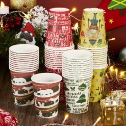 Christmas Disposable Cup Holiday Supplies -Xmas Supplies Shop 91y5kFMGtfL. AC SL1500