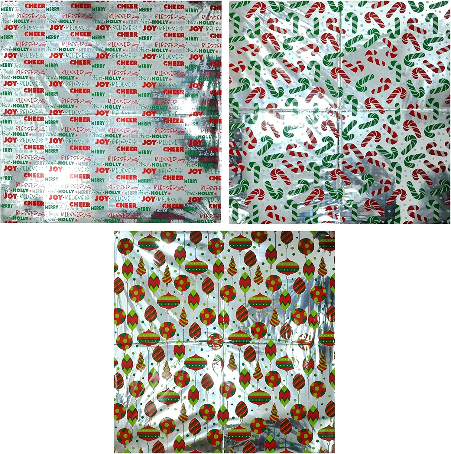 Christmas Tissue Paper W/Hologram & Prints For Gift Decoration And Wrapping 6 Christmas Tissue Paper W/Hologram & Prints For Gift Decoration And Wrapping - Image 4