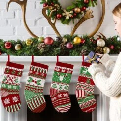 Large Size Rustic Cable Knit Christmas Stockings 16 Large Size Rustic Cable Knit Christmas Stockings -Xmas Supplies Shop A1H83C3XeyL. AC SL1500