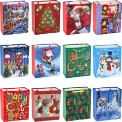 Christmas Gift Bags Bulk With Handles And Name Tags, 12pcs 10 Christmas Gift Bags Bulk With Handles And Name Tags, 12pcs -Xmas Supplies Shop A1lmY IRsYL. AC SL1500