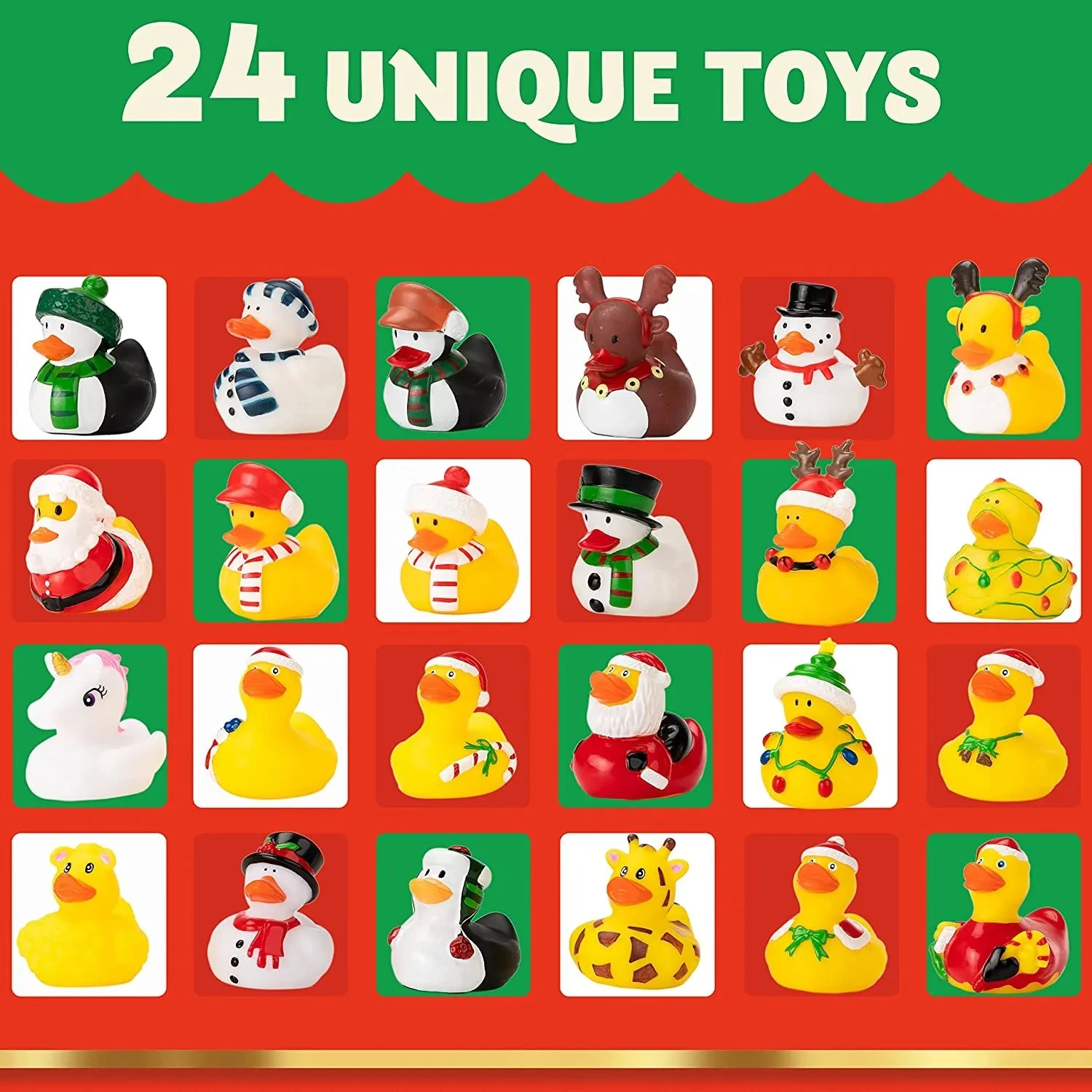 Christmas Themed Rubber Ducks Advent Calendar 4 Christmas Themed Rubber Ducks Advent Calendar - Image 3