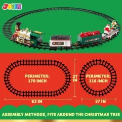 Christmas Electric Train Set With Elf Handcar 12 Christmas Electric Train Set With Elf Handcar -Xmas Supplies Shop ChristmasElectricTrainSetwithElfHandcar 4