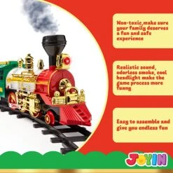 Christmas Electric Train Set With Elf Handcar 16 Christmas Electric Train Set With Elf Handcar -Xmas Supplies Shop ChristmasElectricTrainSetwithElfHandcar 8