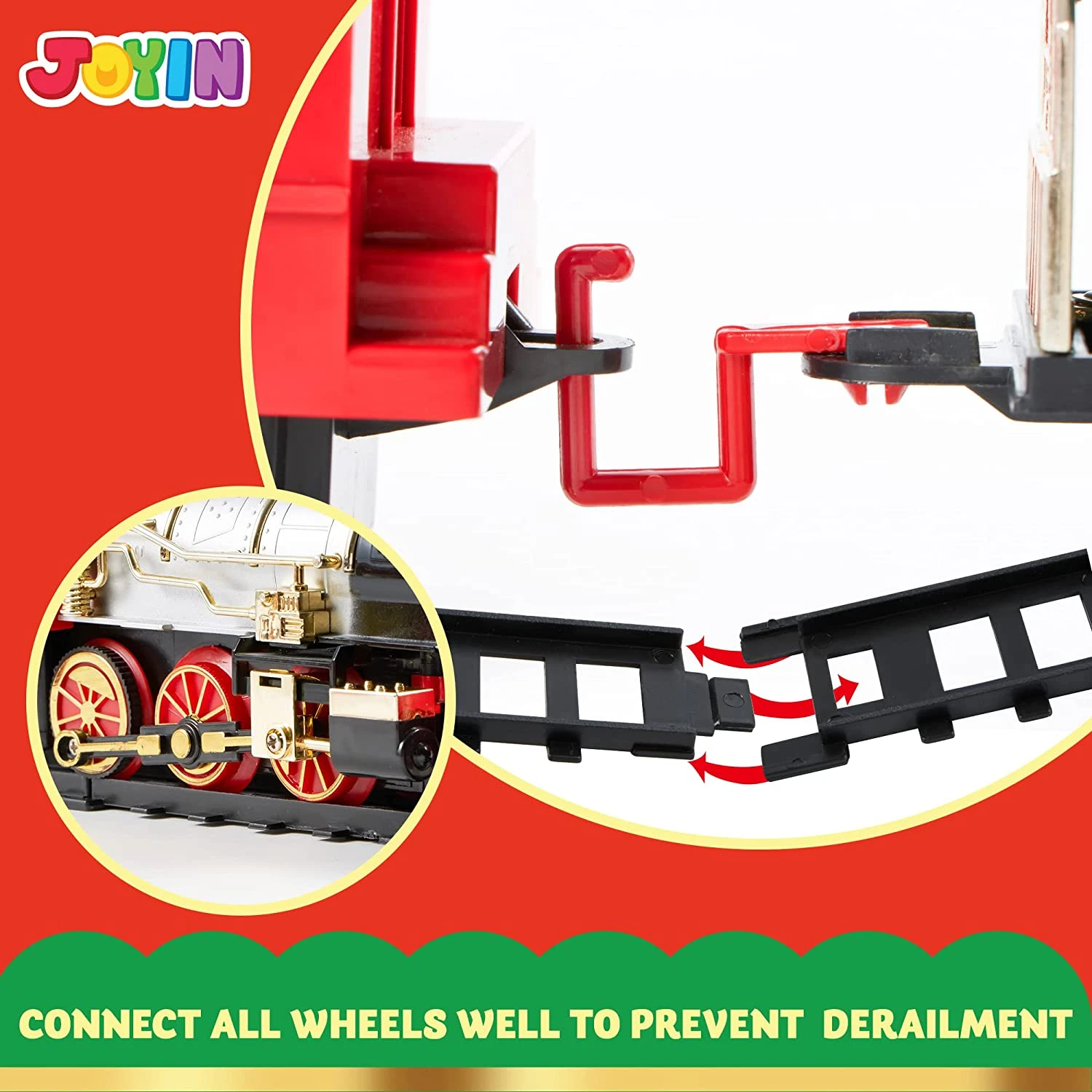 Christmas Electric Train Set With Miniatures(Medium) 7 Christmas Electric Train Set With Miniatures(Medium) - Image 5