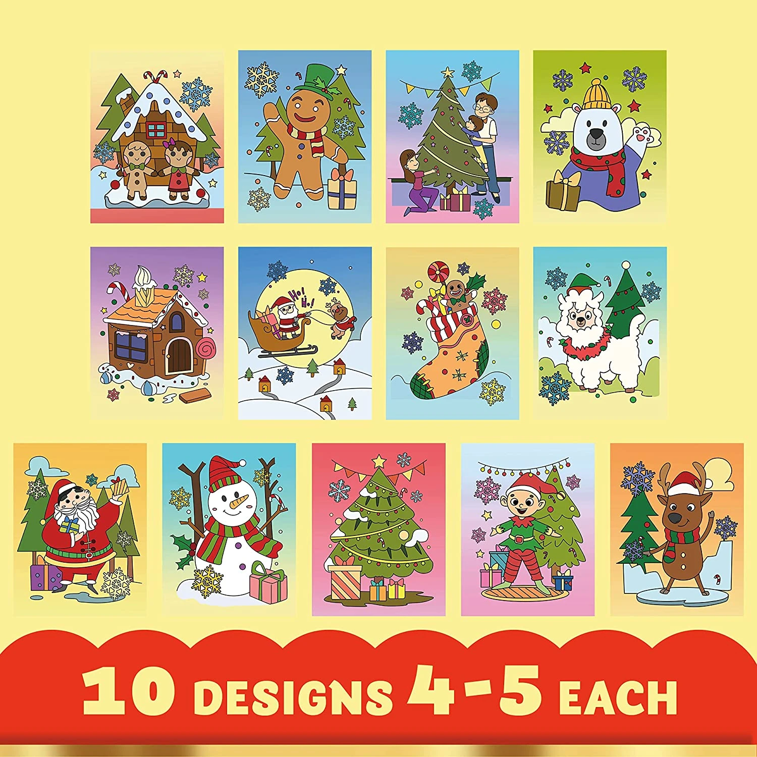 Christmas Mini Coloring Booklets, 48 Pack 4 Christmas Mini Coloring Booklets, 48 Pack - Image 2