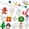 Christmas Wood Magnets Painting Kit, 14 Pcs -Xmas Supplies Shop ChristmasWoodMagnetsPaintingKit 14Pcs 1