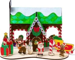 Christmas Wooden House Painting Craft Kits 11 Christmas Wooden House Painting Craft Kits -Xmas Supplies Shop ChristmasWoodenHousePaintingCraftKits 4