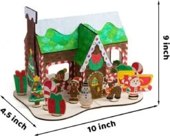 Christmas Wooden House Painting Craft Kits 14 Christmas Wooden House Painting Craft Kits -Xmas Supplies Shop ChristmasWoodenHousePaintingCraftKits 7