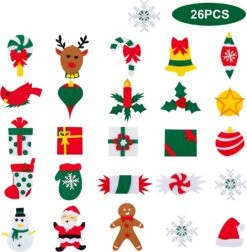 DIY Felt Wall Christmas Tree With 26 Piece Hanging Ornaments 11 DIY Felt Wall Christmas Tree With 26 Piece Hanging Ornaments -Xmas Supplies Shop DIYFeltWallChristmasTreewith26PieceHangingOrnaments 4