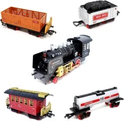 Electric Train Set For Around Christmas Tree With Lights(Large) 14 Electric Train Set For Around Christmas Tree With Lights(Large) -Xmas Supplies Shop ElectricTrainSetforAroundChristmasTreewithLights Large 6