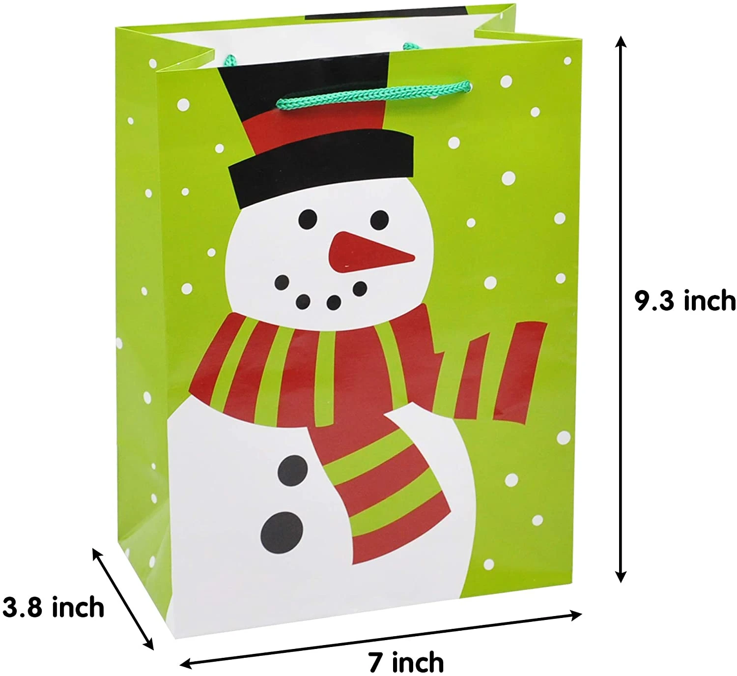 Christmas Gift Bags, Holiday Paper Goody Bags With Handles 8 Christmas Gift Bags, Holiday Paper Goody Bags With Handles - Image 6
