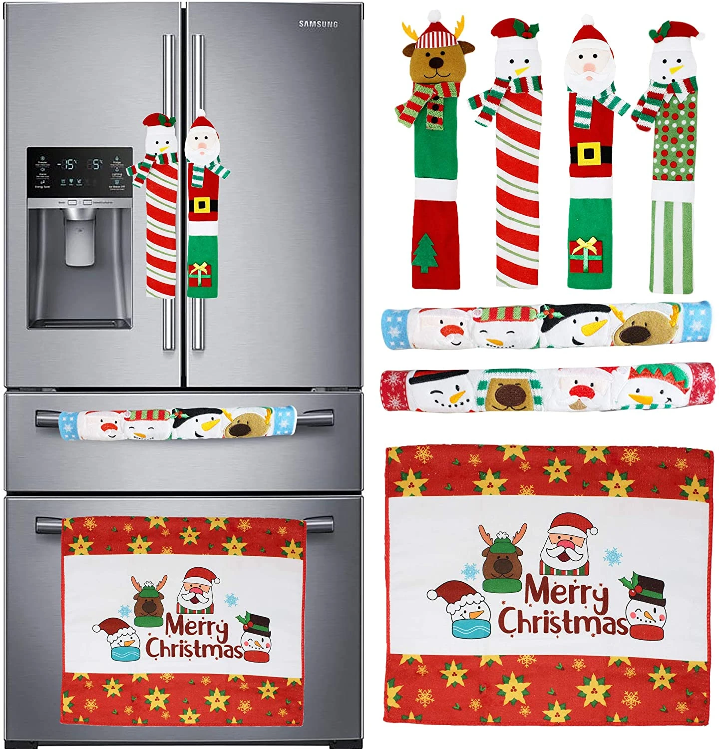 Christmas Kitchen Appliance Handle Covers For Kitchen 3 Christmas Kitchen Appliance Handle Covers For Kitchen