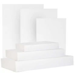 Christmas White Gift Boxes With Lids, 18 Piece