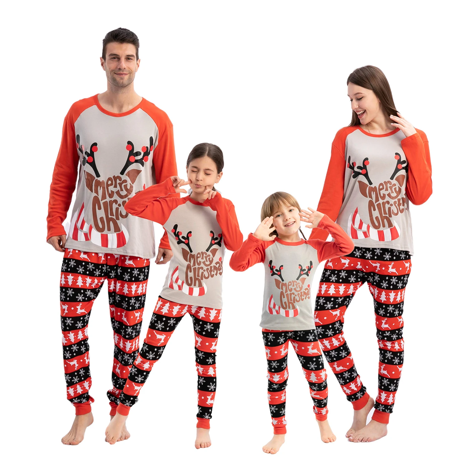 Men Christmas Reindeer Family Matching Pajama 3 Men Christmas Reindeer Family Matching Pajama