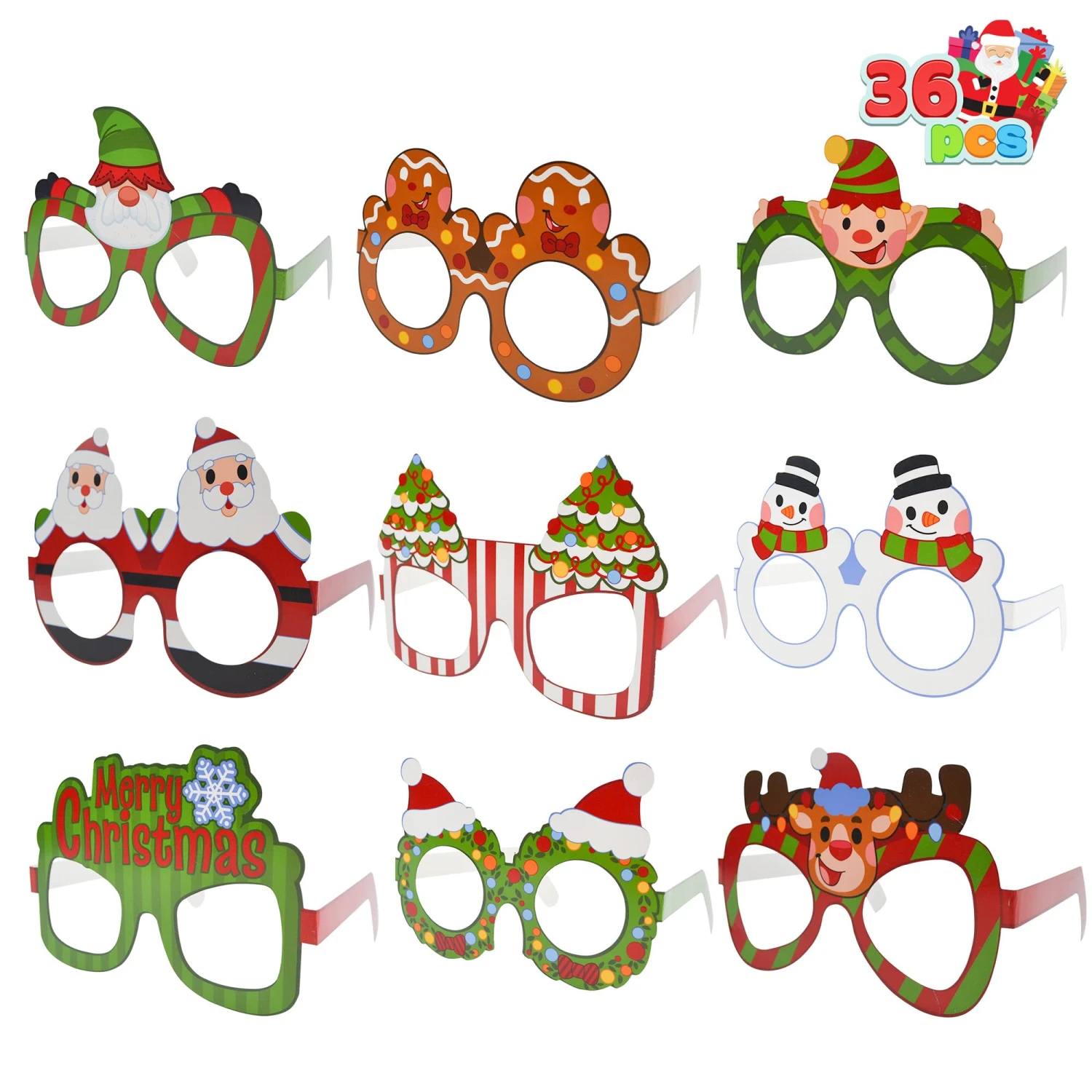 Christmas Glass Frames Party Favors, 36 Pcs 4 Christmas Glass Frames Party Favors, 36 Pcs - Image 2