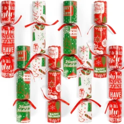Christmas Party Table Favors (Colorful), 8 Pack