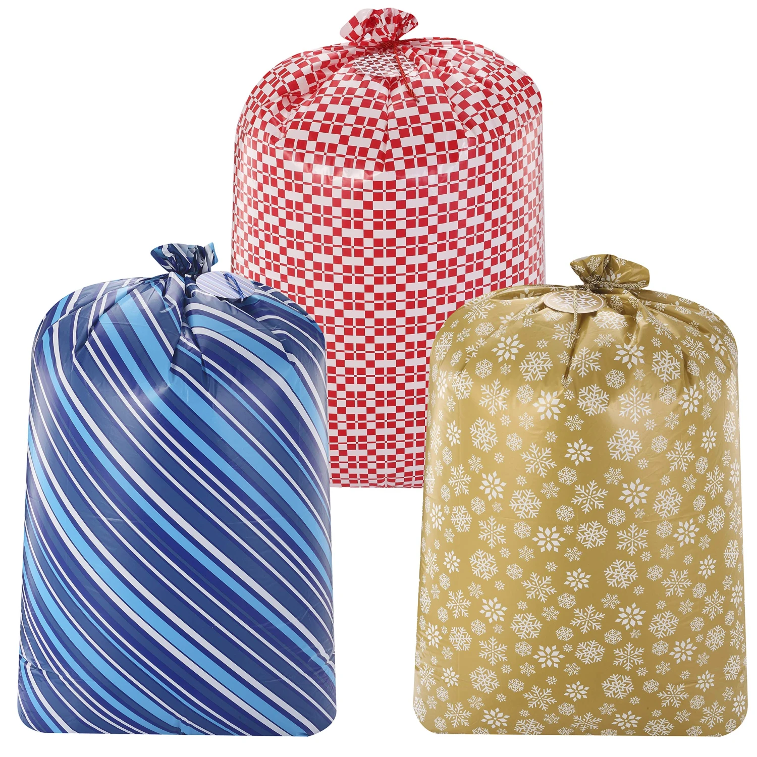 Extra Large Christmas Bags With Gift Tags 3 Extra Large Christmas Bags With Gift Tags