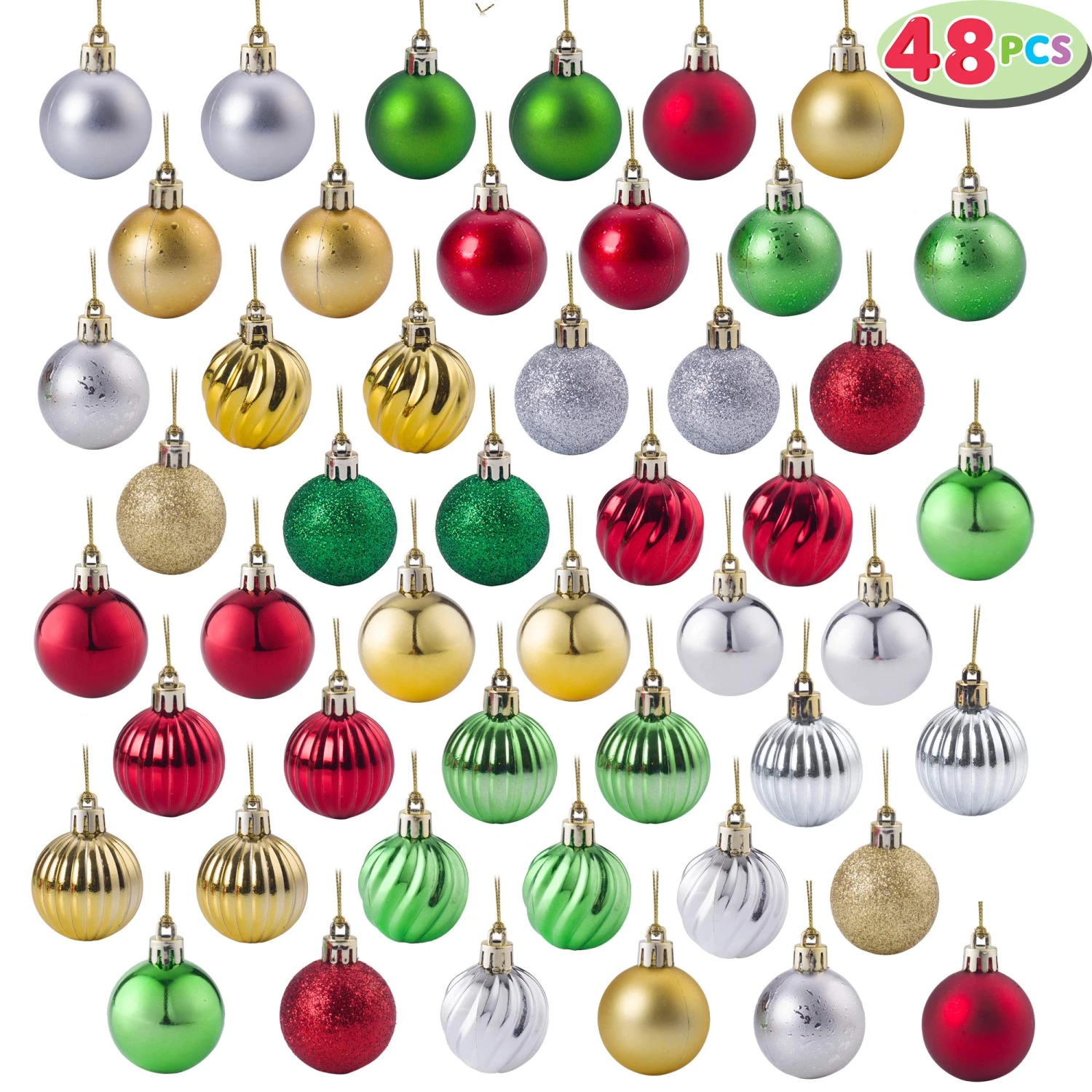 Luxury Shatterproof Multi-color Christmas Ball Ornaments Set 4 Luxury Shatterproof Multi-color Christmas Ball Ornaments Set - Image 2