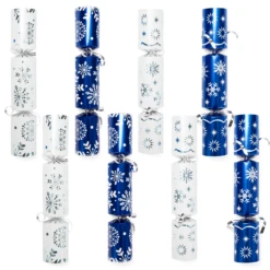 10" Snowflake Christmas No-Snap Party Favor, 8 Pcs