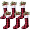 18in Red Black Christmas Stockings, 6 Pack -Xmas Supplies Shop image 1 64d94786 b0db 41eb b63a 5302b58aff65