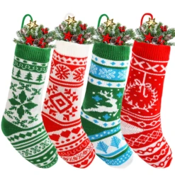 4 Pack 18in Christmas Stockings