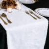Christmas White Fabric Table Runner -Xmas Supplies Shop image 1 91c53dc5 c686 40b2 b6ba 90b29365a1fc