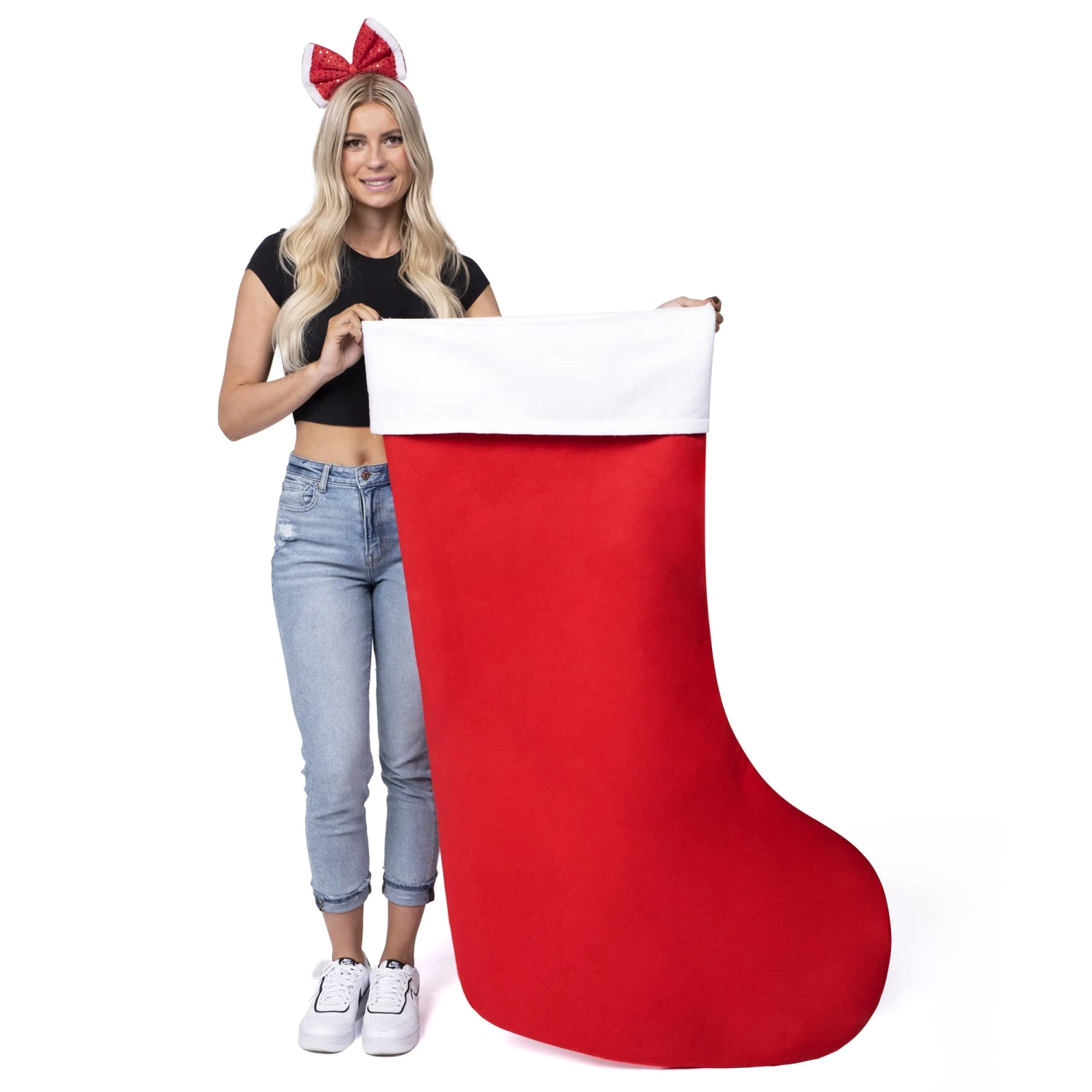 Jumbo Christmas Stocking Decorations 54in 3 Jumbo Christmas Stocking Decorations 54in