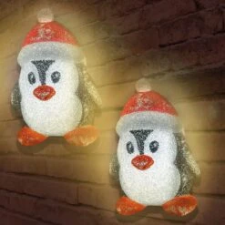 Christmas Penguin Light Cover, 2 Pack