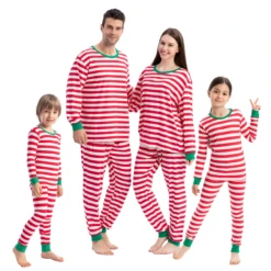 Kids Christmas Red Stripe Family Matching Pajama