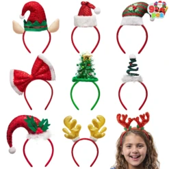 9Pcs Assortment Christmas Headbands -Xmas Supplies Shop image 1 ea83f84b a6c3 42b0 b5b1 8c7138a976b5