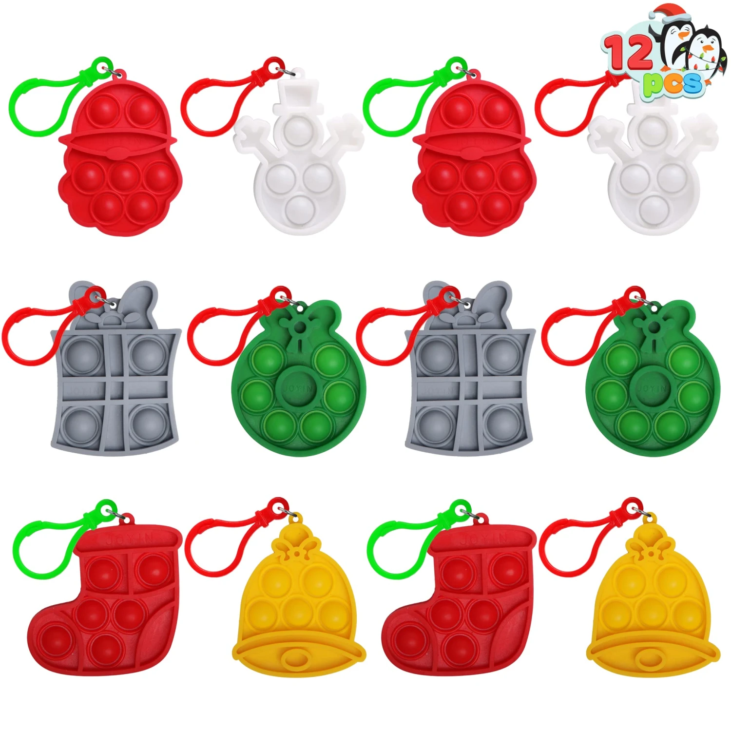 Christmas Toy Set 2inch With 6 Designs, 12 Pcs 4 Christmas Toy Set 2inch With 6 Designs, 12 Pcs - Image 2