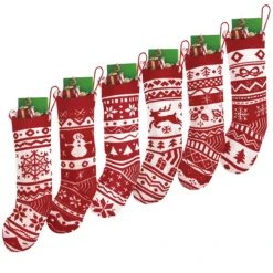Christmas Stockings Knit Decorations, 6 Pcs 12 Christmas Stockings Knit Decorations, 6 Pcs -Xmas Supplies Shop image 2 15f0c713 d172 491f 804e 742c9f44baa5