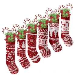 Christmas Stockings Knit Decorations, 6 Pack -Xmas Supplies Shop image 2 1975c950 add3 4ea7 9a64 8e5764167112