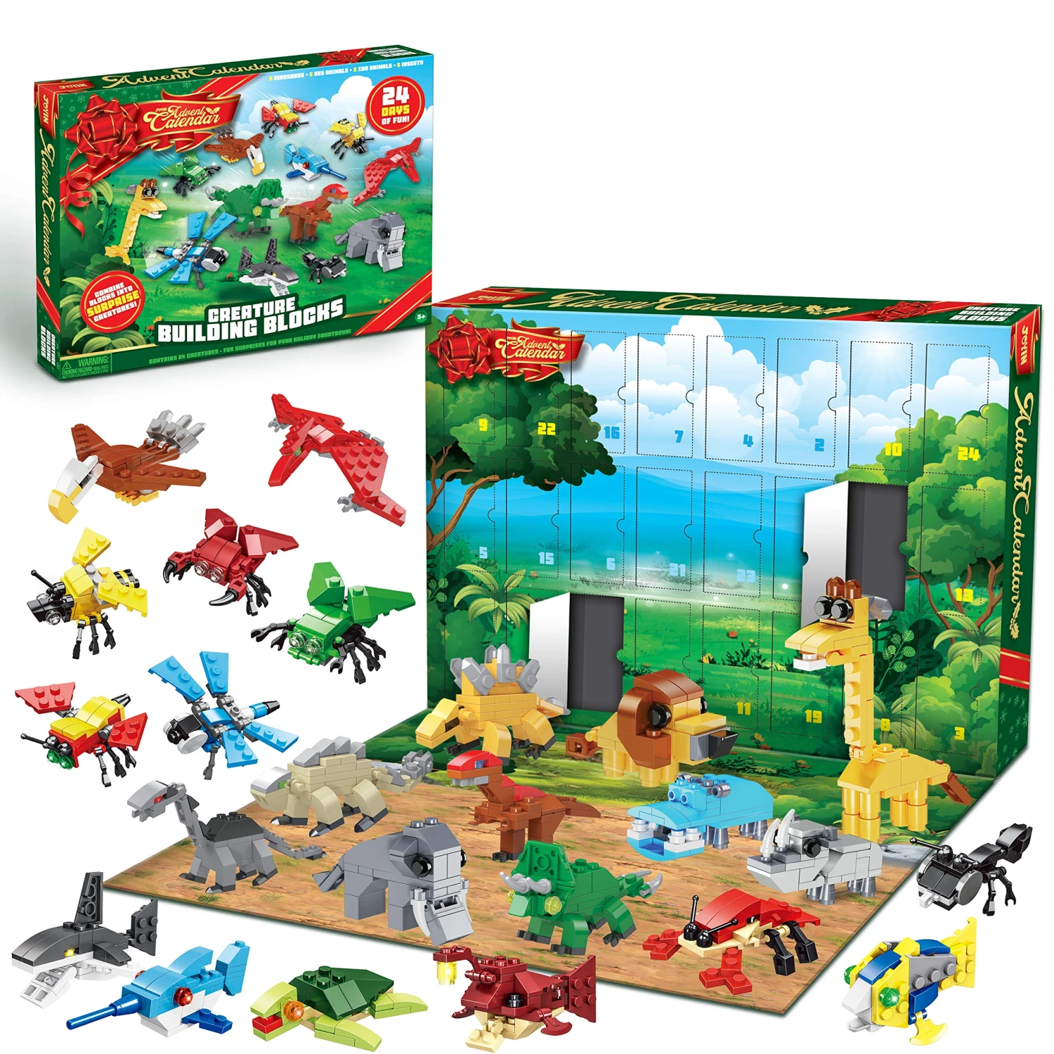 Christmas Advent Calendar Toys With Animal Building Blocks 4 Christmas Advent Calendar Toys With Animal Building Blocks - Image 2