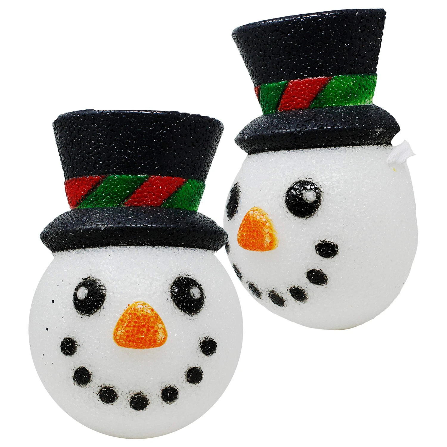 2 Pcs Christmas Cute Snowman Porch Light Cover 4 2 Pcs Christmas Cute Snowman Porch Light Cover - Image 2