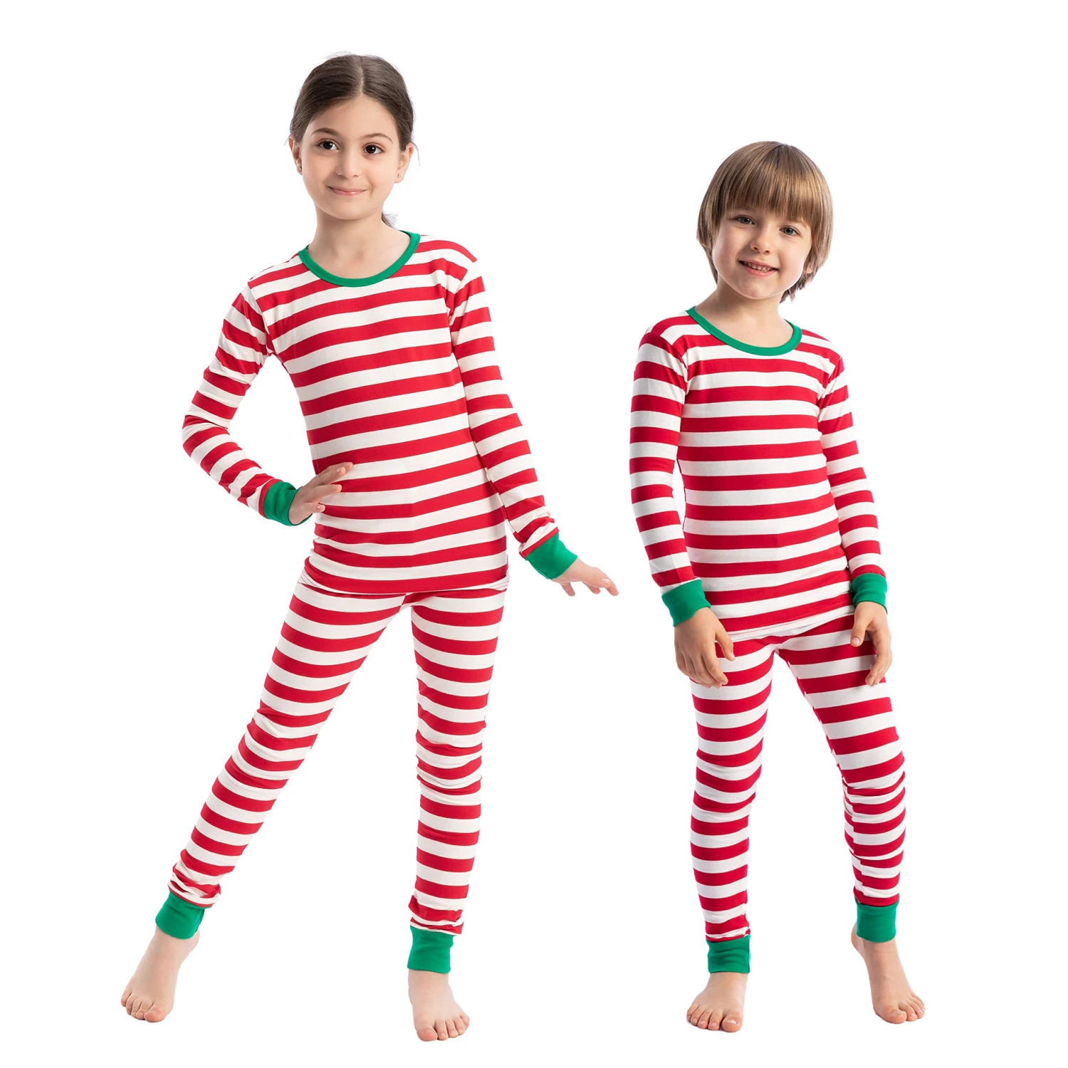 Kids Christmas Red Stripe Family Matching Pajama 4 Kids Christmas Red Stripe Family Matching Pajama - Image 2
