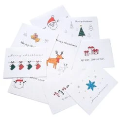 Merry Christmas Greeting Cards, 72 Pcs