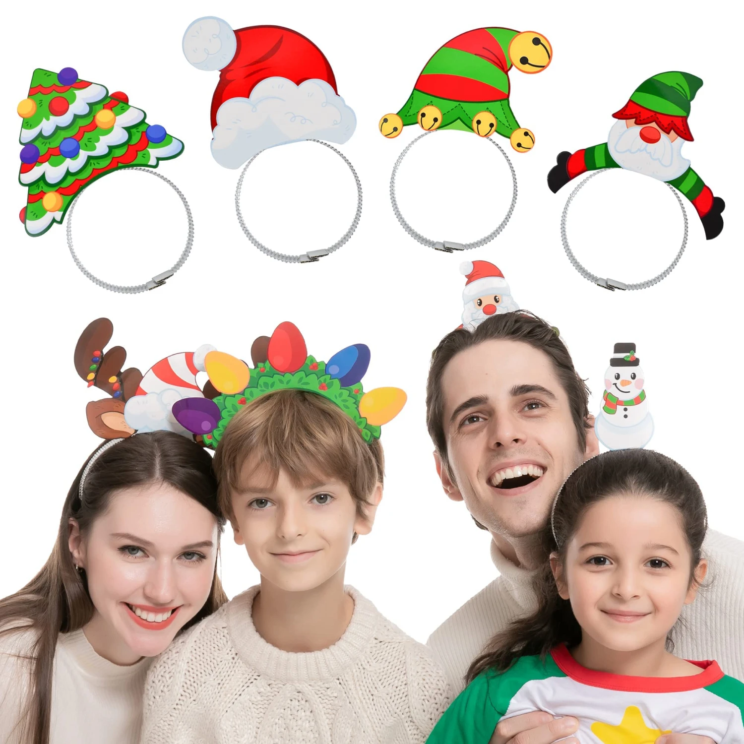 Christmas Headbands, 24 Pcs 3 Christmas Headbands, 24 Pcs