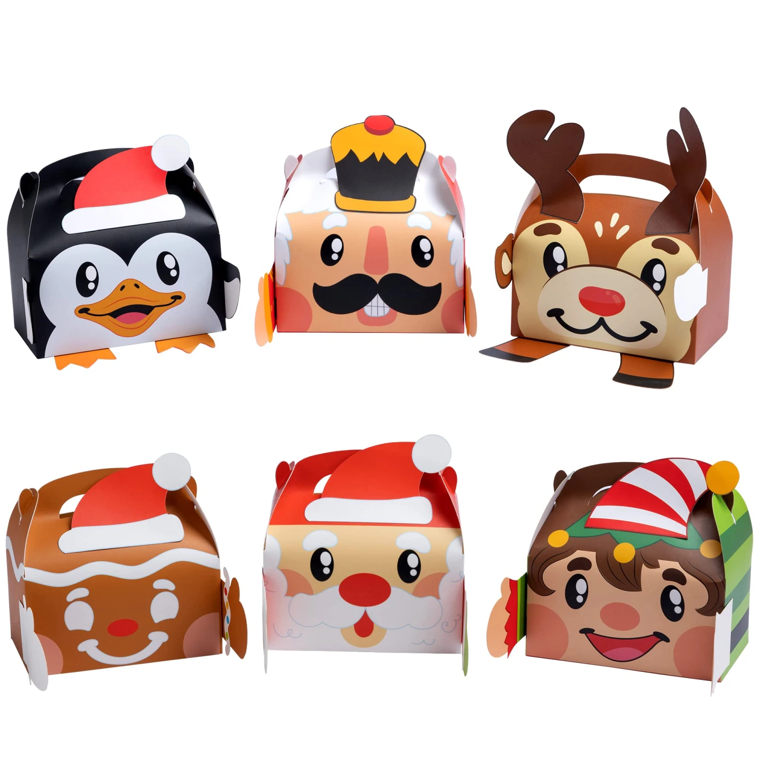 Christmas 3D Cookie Box, 24 Pcs 3 Christmas 3D Cookie Box, 24 Pcs