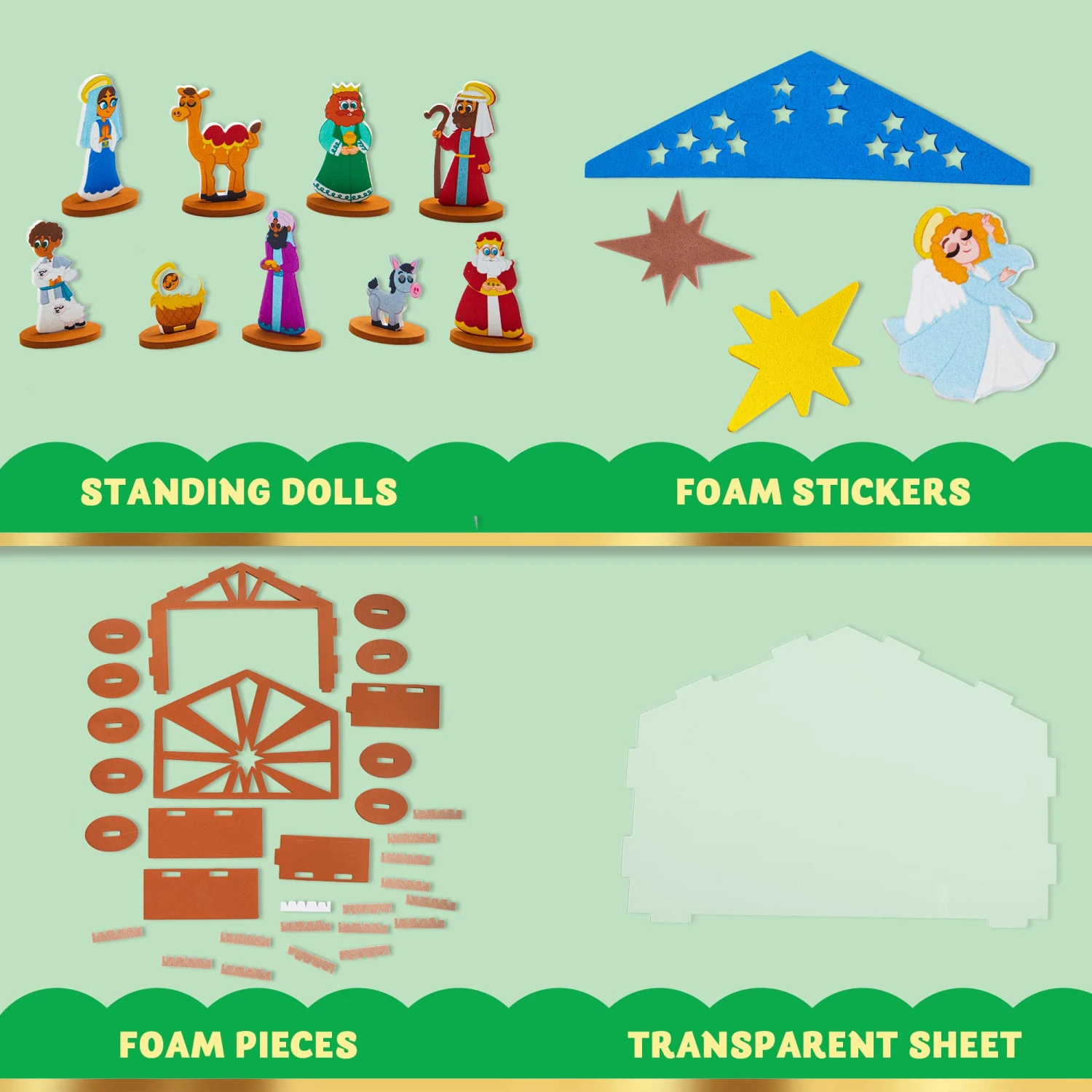 Christmas Nativity Craft Kit 4 Christmas Nativity Craft Kit - Image 2