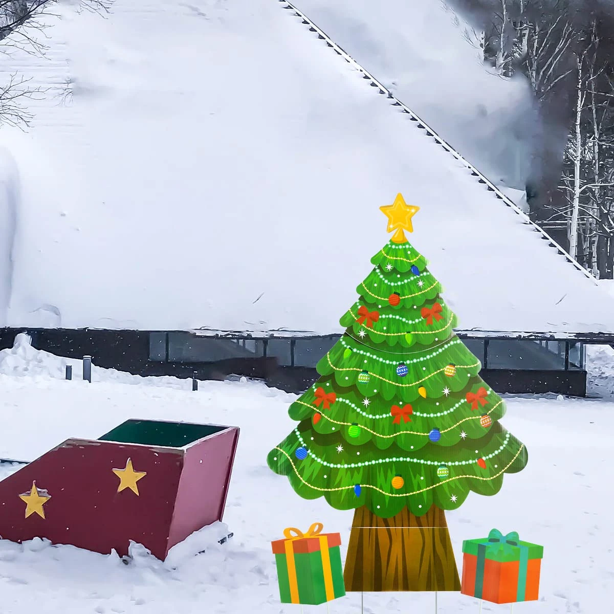 Christmas Tree Yard Sign 4 Christmas Tree Yard Sign - Image 2