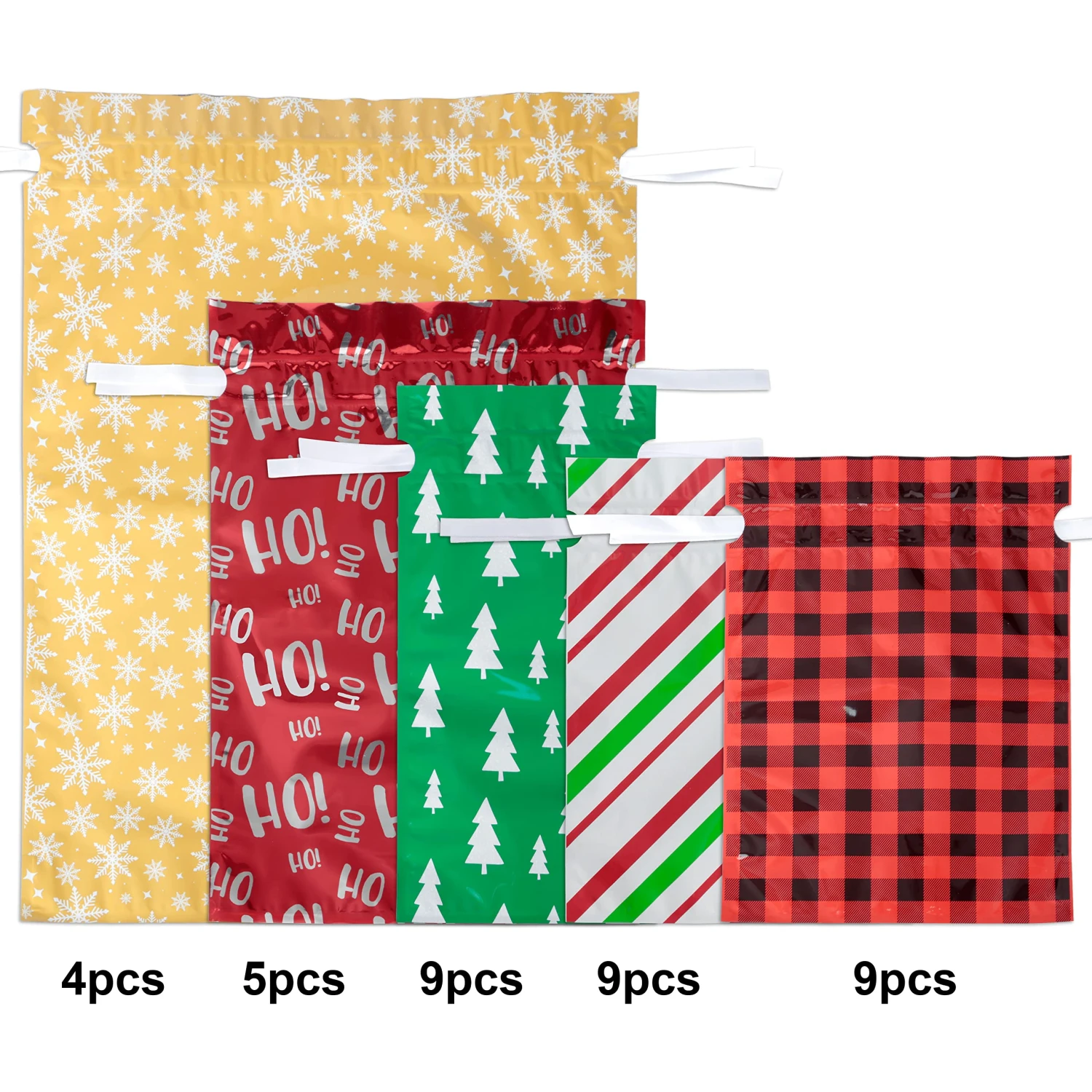 Christmas Drawstrings Bag, 36 Pcs 5 Christmas Drawstrings Bag, 36 Pcs - Image 3